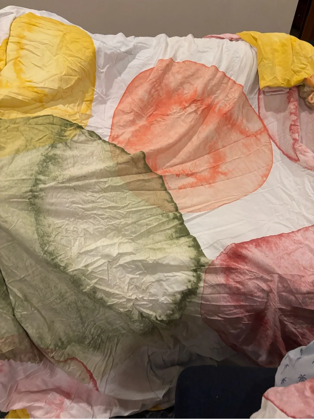 IKEA Watercolor full Olymptistel Duvet Cover with pillowcases